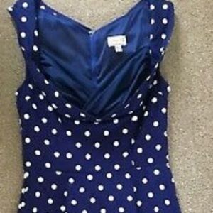 lindy bop dress size XS, blue polka dot , excellent shape . Runs true to size